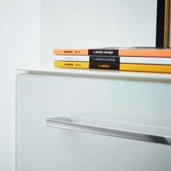 Germania Büroset Monteria I (5-teilig) - Glas - Weiß / Chrom -BÜROMÖBEL Verkaufsgeschäft 1000191067 191016 08103100025 DETAILS P000000001000191067