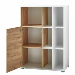 Germania Büroset Lioni IV (2-teilig) - Eiche Navarra Dekor / Weiß -BÜROMÖBEL Verkaufsgeschäft 1000191069 191016 08103200037 DETAILS P000000001000191069