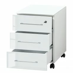 Germania Büroset Monteria II (2-teilig) - Glas - Weiß / Chrom -BÜROMÖBEL Verkaufsgeschäft 1000191070 191016 08103300048 DETAILS P000000001000191070