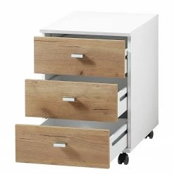 Germania Büroset Lioni II (4-teilig) - Eiche Navarra Dekor / Weiß -BÜROMÖBEL Verkaufsgeschäft 1000191071 191016 08103500069 DETAILS P000000001000191071