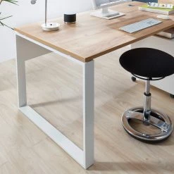 Germania Büroset Lioni V (5-teilig) - Eiche Navarra Dekor / Weiß -BÜROMÖBEL Verkaufsgeschäft 1000191085 191016 08104300134 DETAILS P000000001000191085