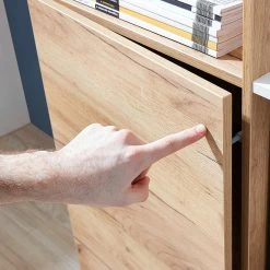 Germania Büroset Lioni V (5-teilig) - Eiche Navarra Dekor / Weiß -BÜROMÖBEL Verkaufsgeschäft 1000191085 191016 08104300140 DETAILS P000000001000191085