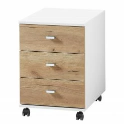 Germania Büroset Lioni V (5-teilig) - Eiche Navarra Dekor / Weiß -BÜROMÖBEL Verkaufsgeschäft 1000191085 191016 08104400142 DETAILS P000000001000191085