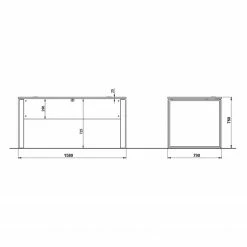 Germania Büroset Lioni V (5-teilig) - Eiche Navarra Dekor / Weiß -BÜROMÖBEL Verkaufsgeschäft 1000191085 191016 08104400144 SKETCH DETAILS P000000001000191085 sketch