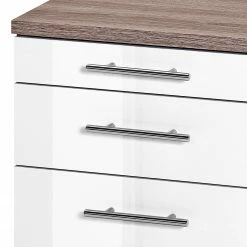 Furnitive Rollcontainer Arcon - Trüffeleiche Dekor / Hochglanz Weiß -BÜROMÖBEL Verkaufsgeschäft 1000191338 191031 16045800100 DETAILS P000000001000191338