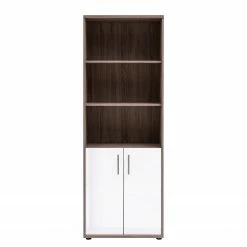 Furnitive Regal Arcon II - Trüffeleiche Dekor / Hochglanz Weiß -BÜROMÖBEL Verkaufsgeschäft 1000191349 191031 16045900129 DETAILS P000000001000191349