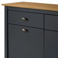 Maison Belfort Sideboard Rivery - Kiefer massiv - Anthrazit -BÜROMÖBEL Verkaufsgeschäft 1000193132 200220 14361000006 DETAILS P000000001000193132