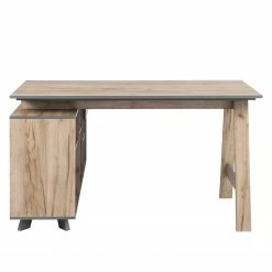 Furnitive Eckschreibtisch Parlan - Eiche Grau Dekor / Anthrazit -BÜROMÖBEL Verkaufsgeschäft 1000196983 191220 12361300078 DETAILS P000000001000196983