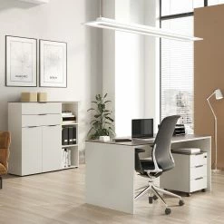 Germania Aktenregal Ancona I - Kaschmir / Nussbaum Dekor -BÜROMÖBEL Verkaufsgeschäft 1000197000 191203 06445900062 MOOD DETAILS P000000001000197000 mood