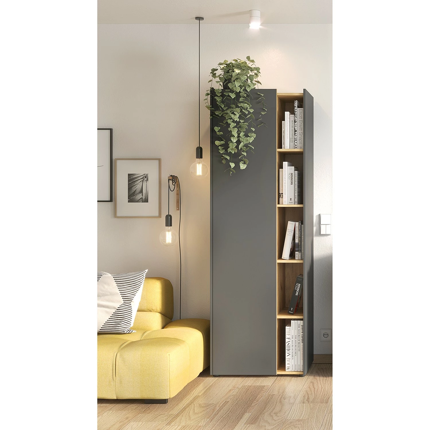 Germania Aktenschrank Austin II - Graphit / Navarra Eiche Dekor 5 Germania Aktenschrank Austin II - Graphit / Navarra Eiche Dekor – Bild 3