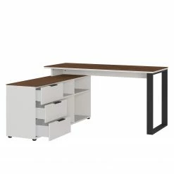 Germania Büroset Ancona I (2-teilig) - Metall - Kaschmir / Nussbaum Dekor -BÜROMÖBEL Verkaufsgeschäft 1000197004 191203 06450000092 DETAILS P000000001000197004