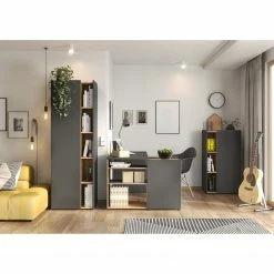 Germania Büroset Austin (2-teilig) - Graphit / Navarra Eiche Dekor 15 Germania Büroset Austin (2-teilig) - Graphit / Navarra Eiche Dekor -BÜROMÖBEL Verkaufsgeschäft 1000197005 191203 06450000101 MOOD DETAILS P000000001000197005 mood