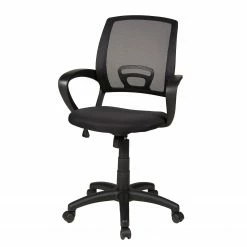 Duo Collection Bürodrehstuhl Tom - Netzstoff / Nylon - Schwarz - Schwarz