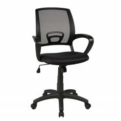 Duo Collection Bürodrehstuhl Tom - Netzstoff / Nylon - Schwarz - Schwarz -BÜROMÖBEL Verkaufsgeschäft 1000198945 200127 16101900028 DETAILS P000000001000198945