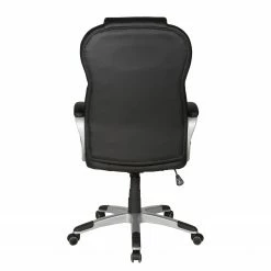 Duo Collection Bürodrehstuhl Julius - Kunstleder / Nylon - Schwarz / Silber -BÜROMÖBEL Verkaufsgeschäft 1000198951 200127 16102000054 DETAILS P000000001000198951