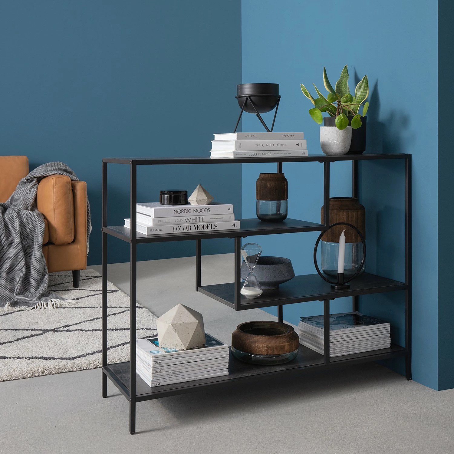 Fredriks Regal Meon V - Eiche Grau Dekor 6 Fredriks Regal Meon V - Eiche Grau Dekor – Bild 4