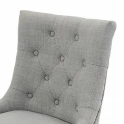 Maison Belfort Bürostuhl Caney - Flachgewebe / Metall - Hellgrau / Chrom -BÜROMÖBEL Verkaufsgeschäft 1000201108 200206 10591400024 DETAILS P000000001000201108