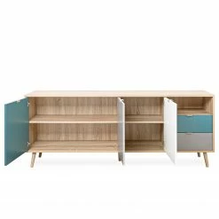 Norrwood Sideboard Bibury II - Mehrfarbig / Eiche Sonoma Dekor -BÜROMÖBEL Verkaufsgeschäft 1000202461 200124 09542900169 DETAILS P000000001000202461