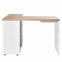 Jahnke Eckschreibtisch Cu-Libre - Kerneiche Dekor / Weiß -BÜROMÖBEL Verkaufsgeschäft 1000204357 200218 08151900059 DETAILS P000000001000204357