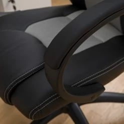 Furnitive Gaming Chair Livaro - Kunstleder & Mesh / Kunststoff - Schwarz / Grau -BÜROMÖBEL Verkaufsgeschäft 1000207821 201008 06401400028 DETAILS P000000001000207821