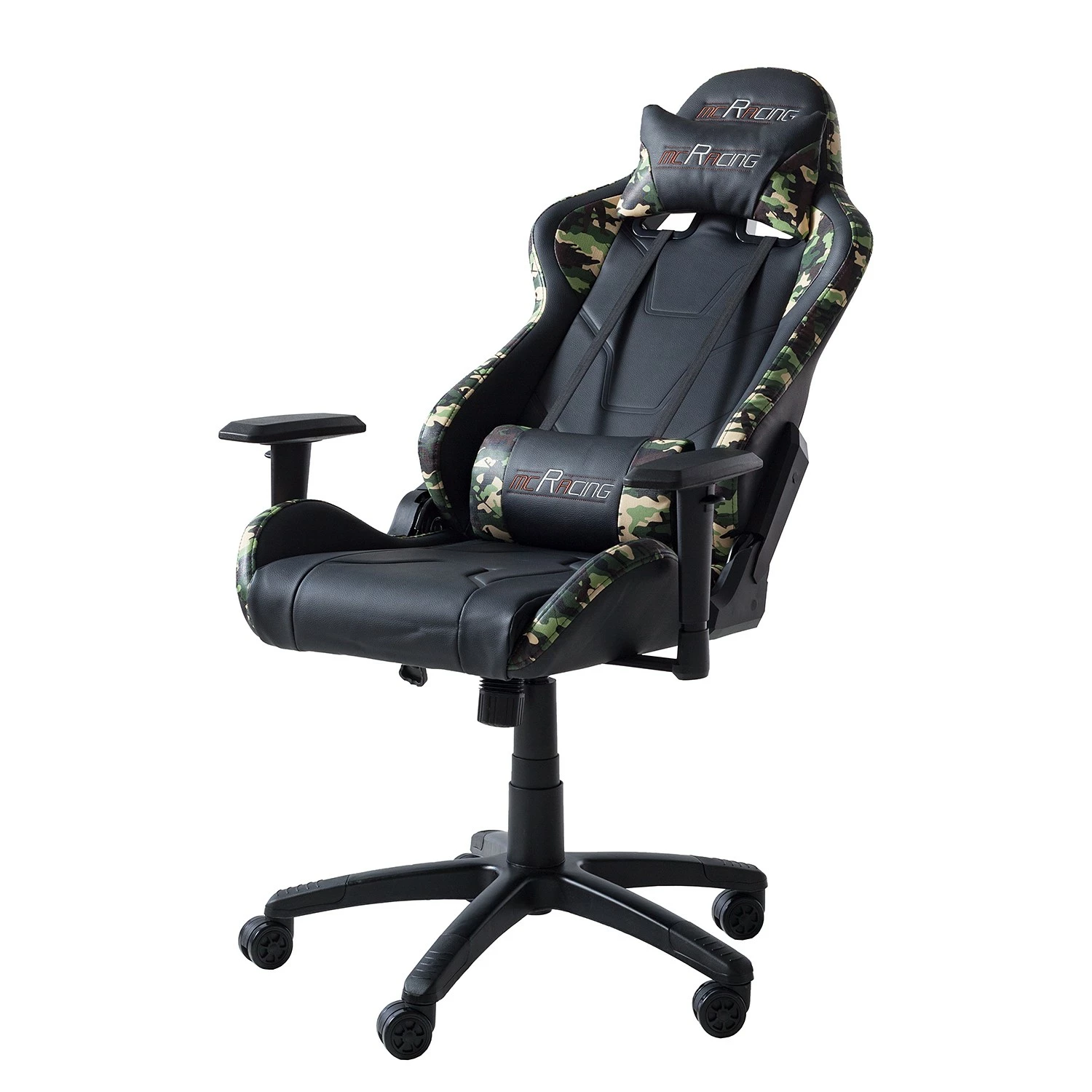Furnitive Gaming Chair mcRacing N51 - Kunstleder / Kunststoff - Schwarz / Camouflage 5 Furnitive Gaming Chair mcRacing N51 - Kunstleder / Kunststoff - Schwarz / Camouflage – Bild 3