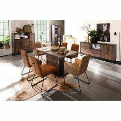 Red Living Sideboard Hixson - Eiche Barrique Dekor / Schwarz -BÜROMÖBEL Verkaufsgeschäft 1000209055 200402 14344800050 MOOD DETAILS P000000001000209055 mood