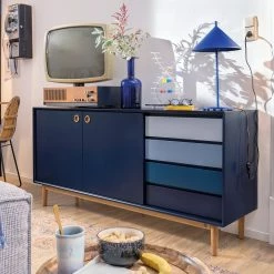 Tom Tailor Sideboard Color Box - Marineblau -BÜROMÖBEL Verkaufsgeschäft 1000209351 200417 13013900009 MOOD DETAILS P000000001000209351 mood