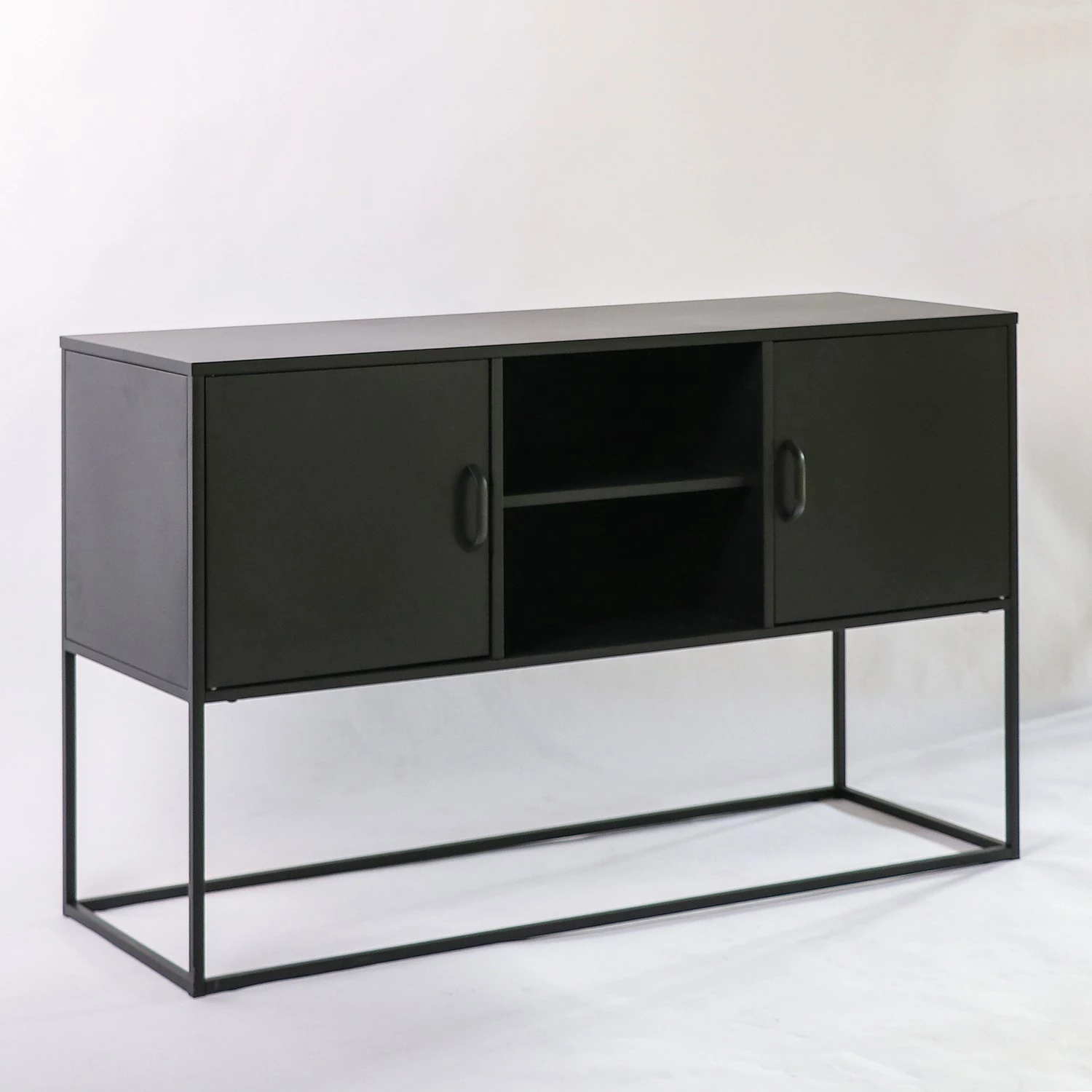 Loftscape Sideboard Stewton - Metall - Schwarz 5 Loftscape Sideboard Stewton - Metall - Schwarz – Bild 3