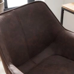 Ars manufacti Bürostuhl Nurmes - Microfaser / Kunststoff - Vintage Braun / Schwarz -BÜROMÖBEL Verkaufsgeschäft 1000210875 210125 15204700004 DETAILS P000000001000210875