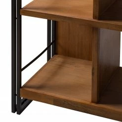 Ars manufacti Regal Manchester VII - Akazie massiv / Metall - Akazie / Anthrazit -BÜROMÖBEL Verkaufsgeschäft 1000210955 201008 16421000016 DETAILS P000000001000210955