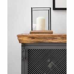 Ars manufacti Sideboard Hunter II - Mango massiv / Metall - Mango / Blaugrau -BÜROMÖBEL Verkaufsgeschäft 1000211063 210219 10173800005 DETAILS P000000001000211063