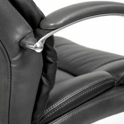 Furnitive Chefsessel Blackford XXL - Kunstleder / Metall - Grau / Chrom -BÜROMÖBEL Verkaufsgeschäft 1000211328 200511 14230500009 DETAILS P000000001000211328