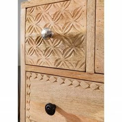 Red Living Sideboard Latta - Mango massiv / Metall - Mango / Schwarz -BÜROMÖBEL Verkaufsgeschäft 1000211455 220316 030 DETAILS P000000001000211455