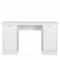 Norrwood Schreibtisch Woodland - Matt Weiß / Antiksilber -BÜROMÖBEL Verkaufsgeschäft 1000211603 200428 13195100037 DETAILS P000000001000211603