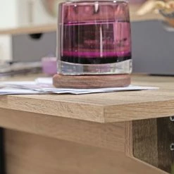 Furnitive Schreibtisch Juuma - Eiche Sonoma Dekor / Dunkelgrau -BÜROMÖBEL Verkaufsgeschäft 1000211735 200506 12473300157 DETAILS P000000001000211735