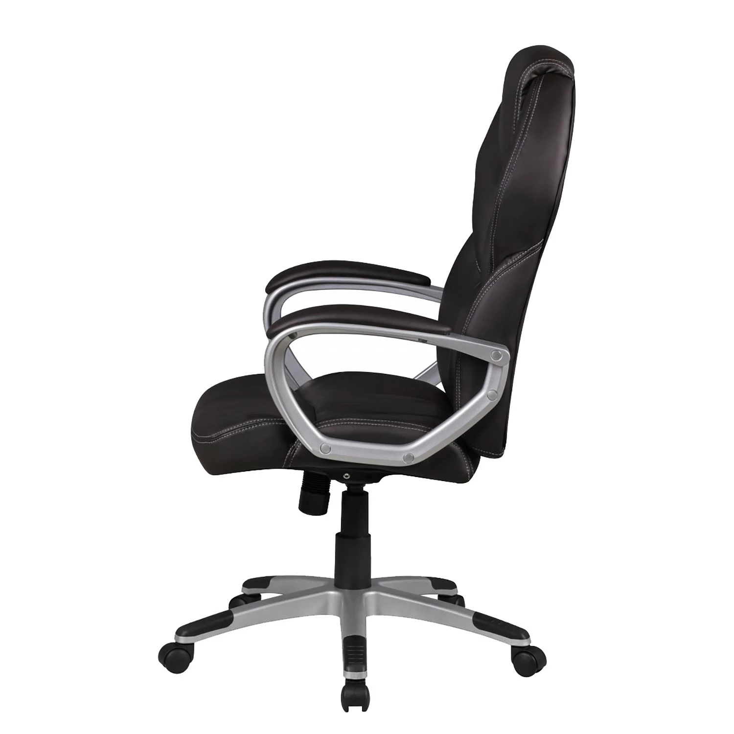 Furnitive Bürostuhl Dalston - Kunstleder / Aluminium - Braun 5 Furnitive Bürostuhl Dalston - Kunstleder / Aluminium - Braun – Bild 3