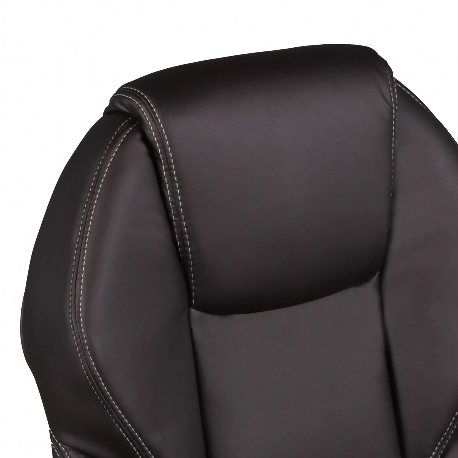 Furnitive Bürostuhl Dalston - Kunstleder / Aluminium - Braun 7 Furnitive Bürostuhl Dalston - Kunstleder / Aluminium - Braun – Bild 5