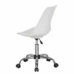 Furnitive Bürostuhl Kahoka - Kunstleder / Metall - Chrom - Weiß -BÜROMÖBEL Verkaufsgeschäft 1000211737 200506 12473400171 DETAILS P000000001000211737