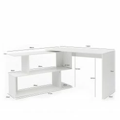 Furnitive Schreibtisch Coden - Weiß -BÜROMÖBEL Verkaufsgeschäft 1000211761 200506 12473900355 SKETCH DETAILS P000000001000211761 sketch