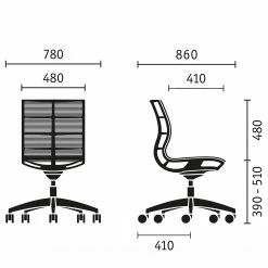 Sedus Bürostuhl se:joy II - Schwarz -BÜROMÖBEL Verkaufsgeschäft 1000212398 200507 14154300078 SKETCH DETAILS P000000001000212398 sketch