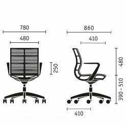 Sedus Bürostuhl se:joy I - Orange -BÜROMÖBEL Verkaufsgeschäft 1000212424 200507 14155000193 SKETCH DETAILS P000000001000212424 sketch