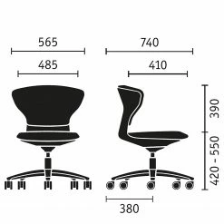 Sedus Bürostuhl turn around II - Hellblau 12 Sedus Bürostuhl turn around II - Hellblau -BÜROMÖBEL Verkaufsgeschäft 1000212433 200507 14155500240 SKETCH DETAILS P000000001000212433 sketch