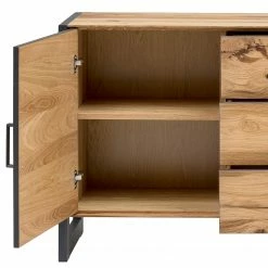 Naturoo Sideboard Ironwood I - Echtholzfurnier / Metall - Alteiche / Grau -BÜROMÖBEL Verkaufsgeschäft 1000213242 200512 14005800056 DETAILS P000000001000213242