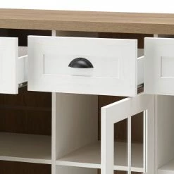 Norrwood Sideboard Proville I - Eiche Weiß Dekor / Eiche Dekor -BÜROMÖBEL Verkaufsgeschäft 1000213890 200525 13141600101 DETAILS P000000001000213890