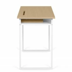 Temahome Schreibtisch Bristol - Eiche teilmassiv / Metall - Eiche / Weiß -BÜROMÖBEL Verkaufsgeschäft 1000214020 200527 06045300048 DETAILS P000000001000214020