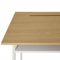 Temahome Schreibtisch Bristol - Eiche teilmassiv / Metall - Eiche / Weiß -BÜROMÖBEL Verkaufsgeschäft 1000214020 200527 06045600052 DETAILS P000000001000214020