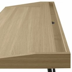 Temahome Schreibtisch Ply I - Eiche teilmassiv / Metall - Eiche Hell / Schwarz -BÜROMÖBEL Verkaufsgeschäft 1000214023 200527 06052000079 DETAILS P000000001000214023