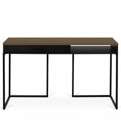 Temahome Schreibtisch City - Nussbaum / Schwarz -BÜROMÖBEL Verkaufsgeschäft 1000214065 200527 06061600148 DETAILS P000000001000214065