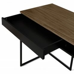 Temahome Schreibtisch City - Nussbaum / Schwarz -BÜROMÖBEL Verkaufsgeschäft 1000214065 200527 06061700150 DETAILS P000000001000214065