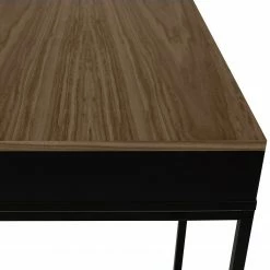 Temahome Schreibtisch City - Nussbaum / Schwarz -BÜROMÖBEL Verkaufsgeschäft 1000214065 200527 06061700151 DETAILS P000000001000214065